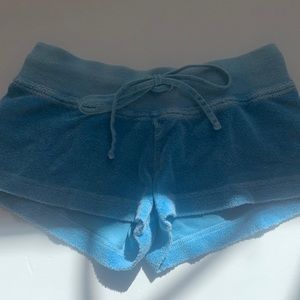 Hard Tail blue terry shorts